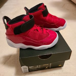 JORDAN 6 RINGS "GYM RED/BLACK/WHITE" TODDLER KIDS'